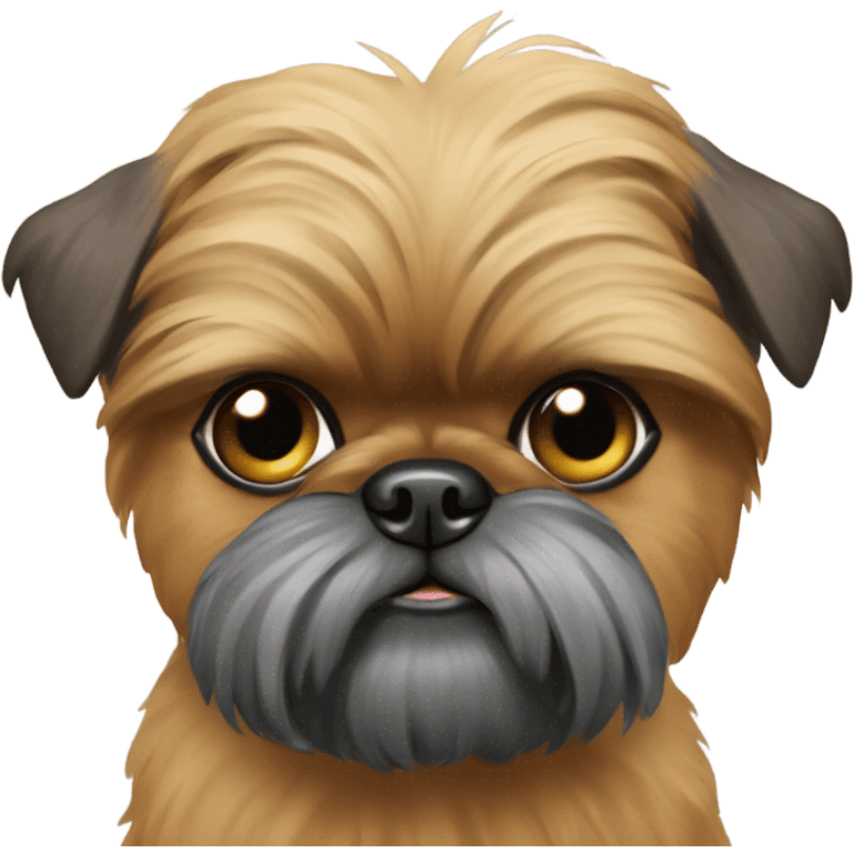 Tan New Year’s Brussels Griffon  emoji