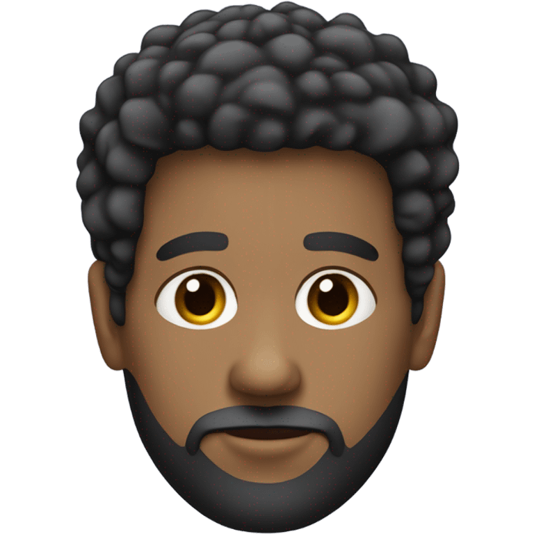 afro fade with a goate beard emoji