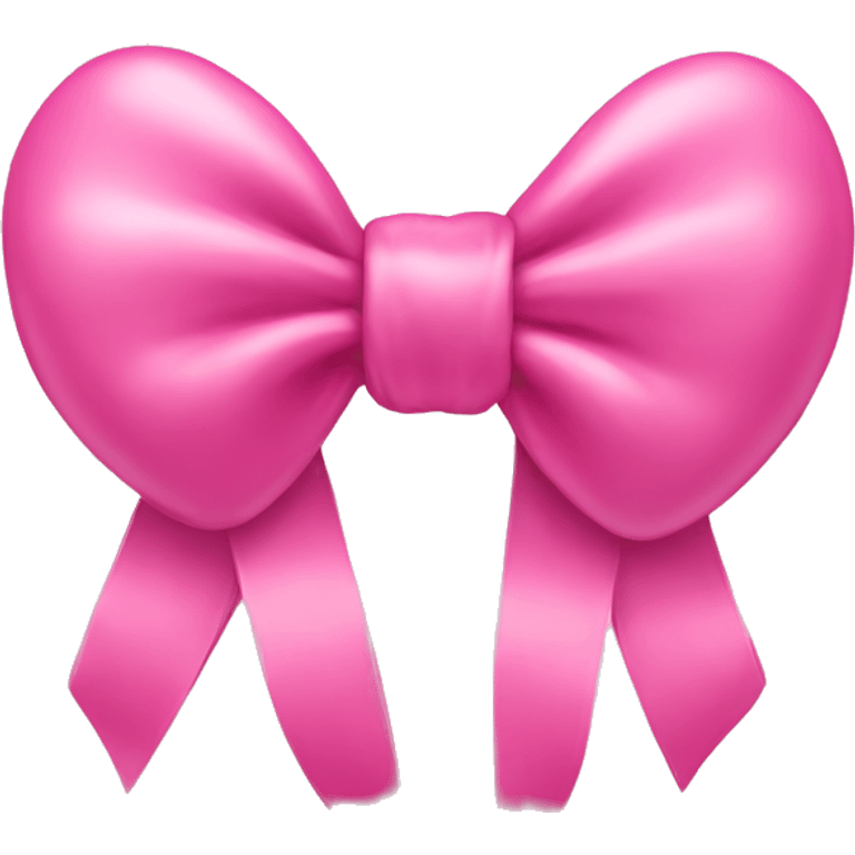 Pink heart bow emoji