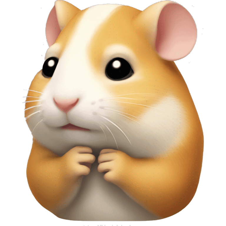 pensive praying hamster emoji