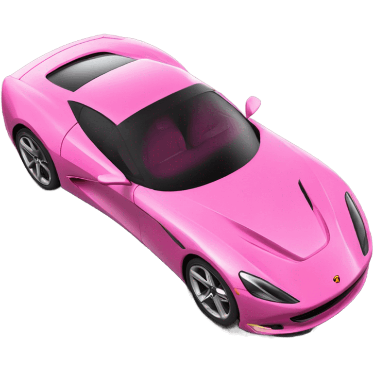 Pink super car emoji