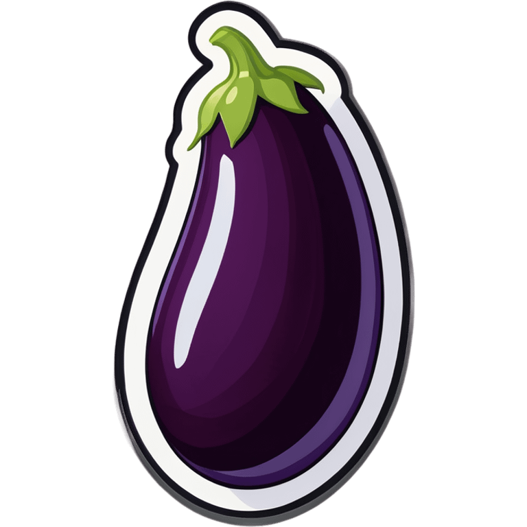 Egg plant mixed with milk emoji