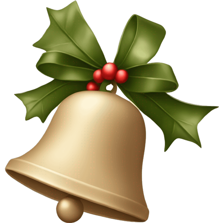 Beige Christmas bell emoji