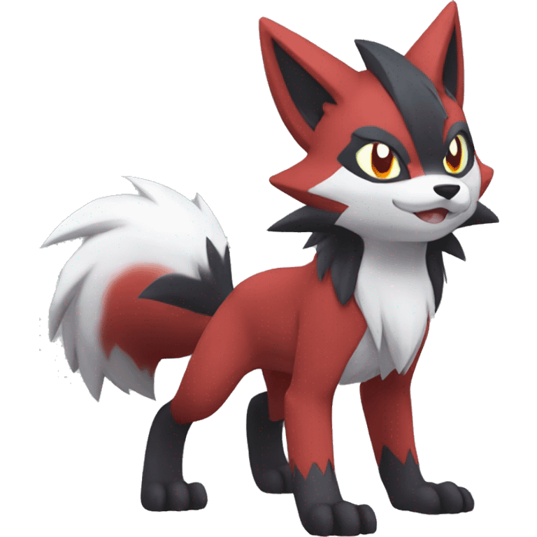 Litten-Zoroark-Lycanroc full body emoji