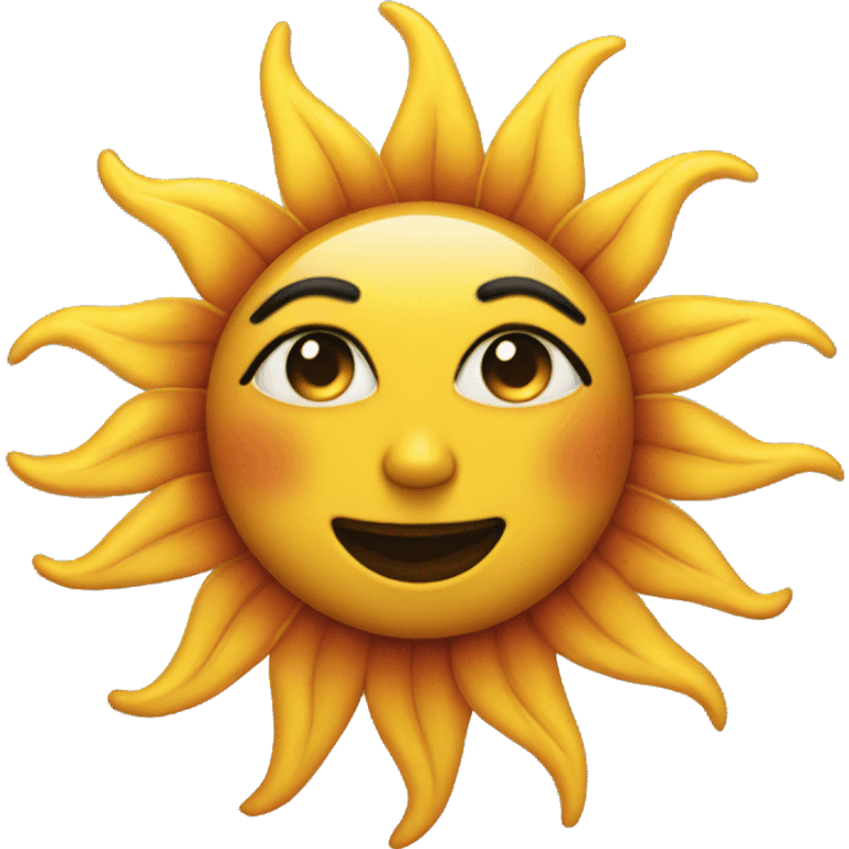 sun wearing makeup  emoji