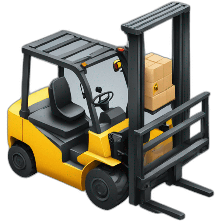 forklift in isometry emoji