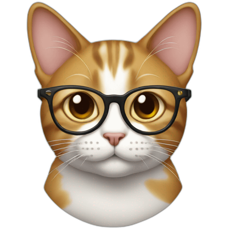 Cat in glasses emoji