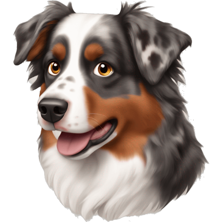 Red Merle Australian shepherd  emoji