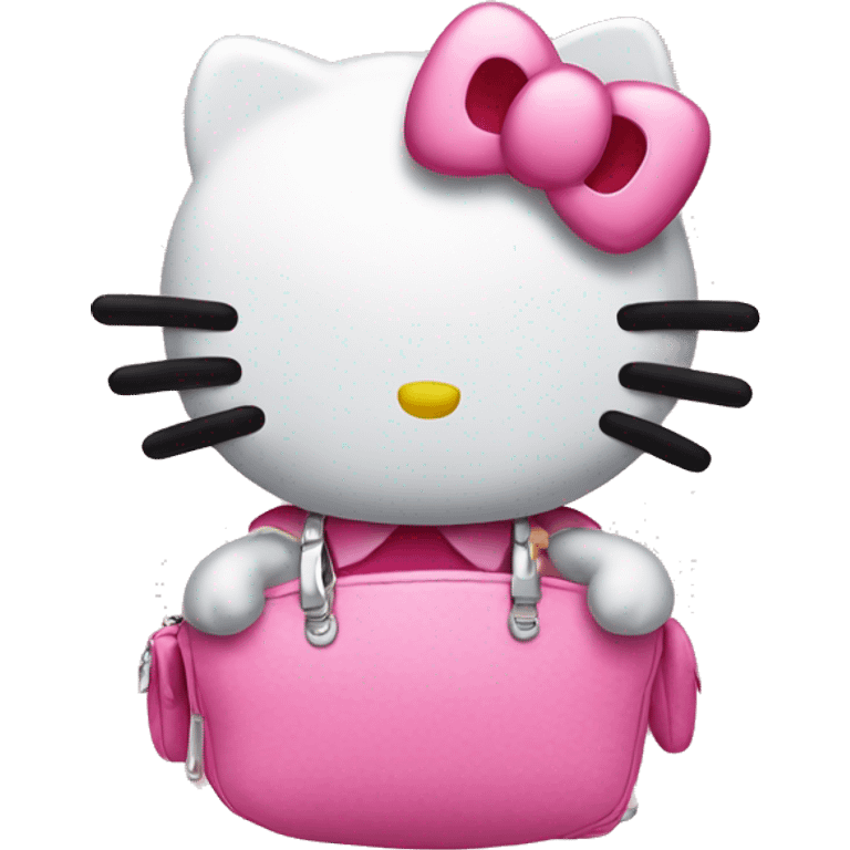 Hello kitty with dollar signs emoji