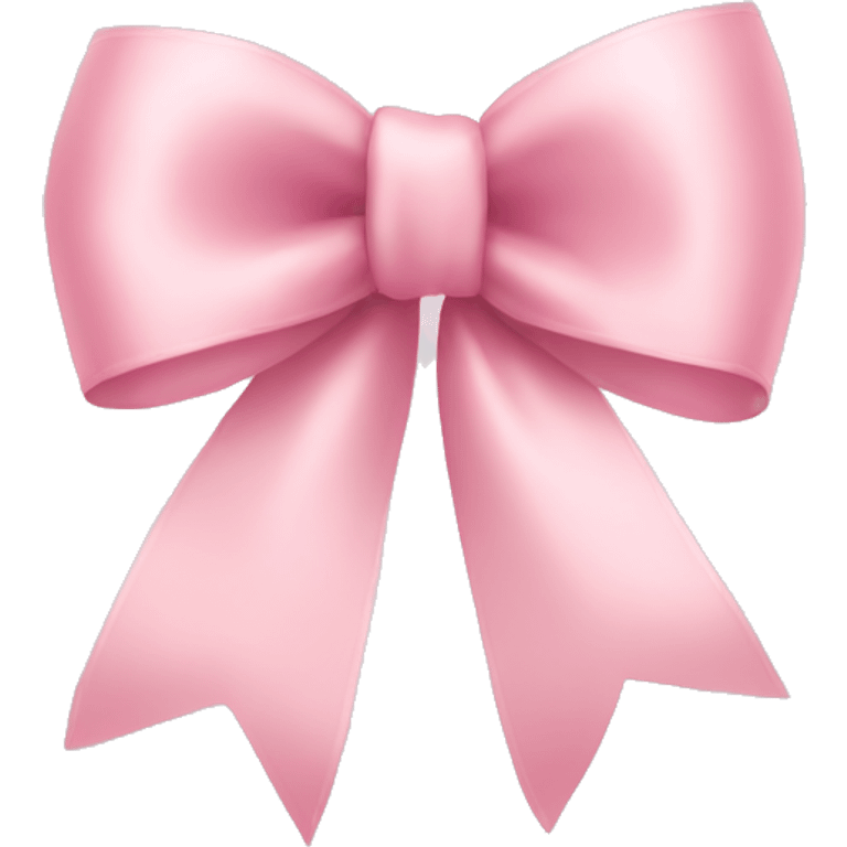 light pink ribbon bow emoji