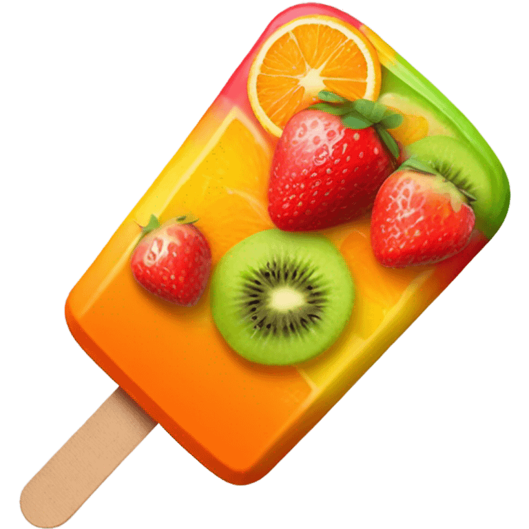 Fruit popsicle  emoji