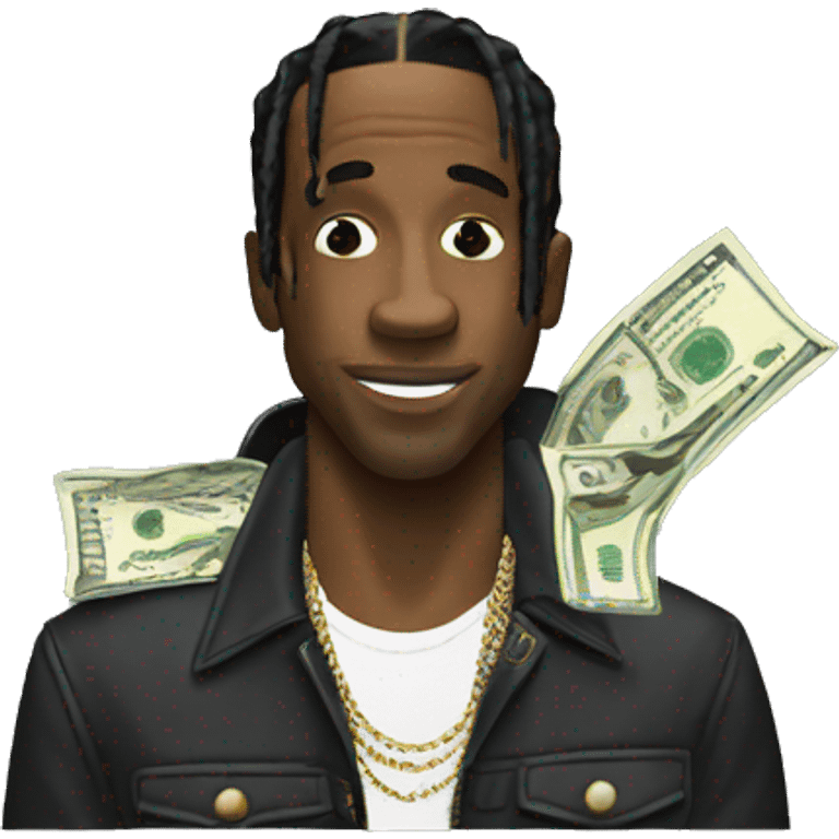 Travis Scott earning money emoji