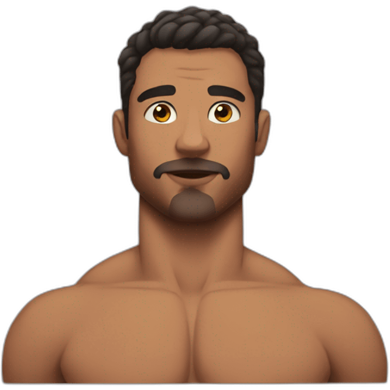 aesthetic muscular guy emoji