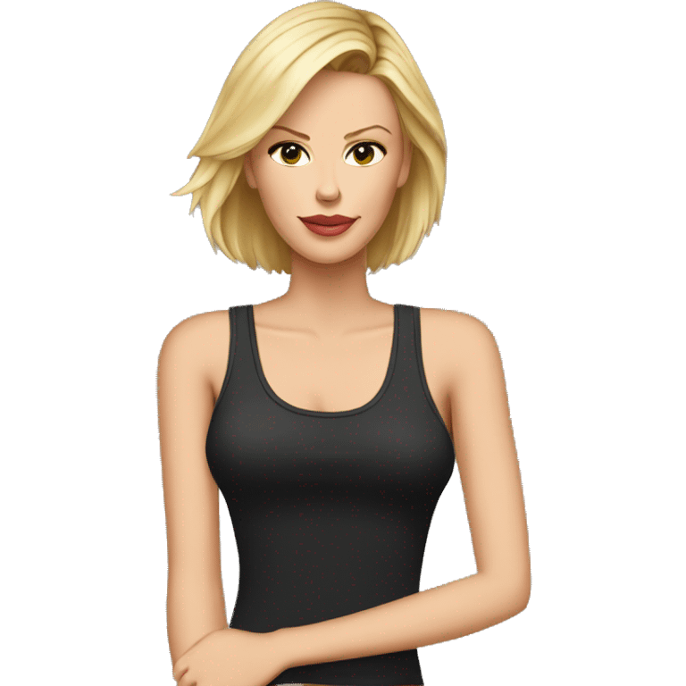 charlize theron wearing tank top emoji