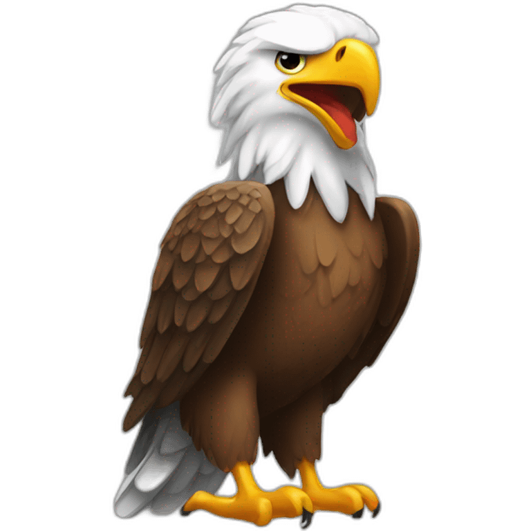 eagle drinking beer emoji