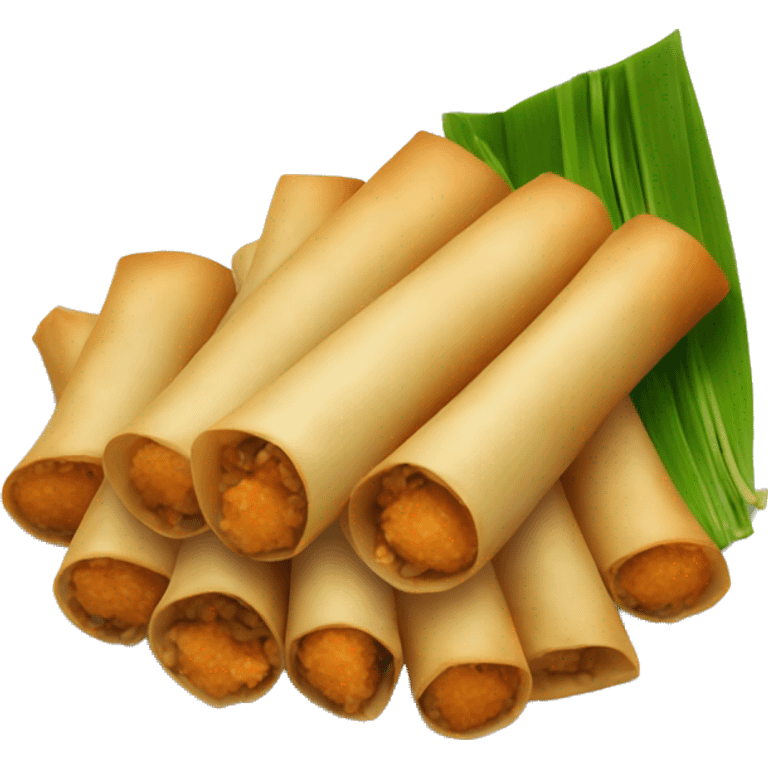 plate of lumpia emoji