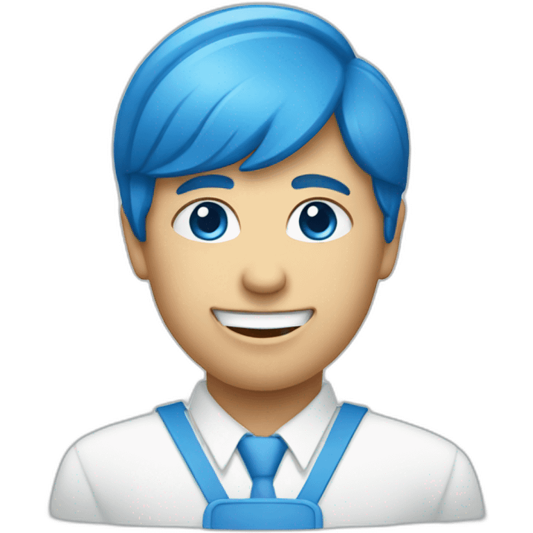 world health organization icon blue emoji