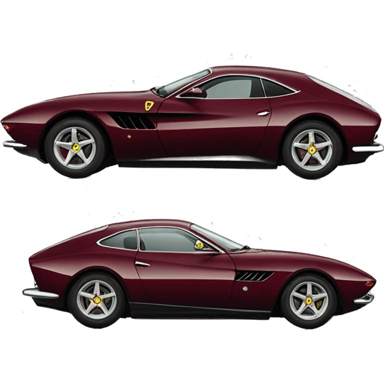 Burgundy Ferrari Roma  emoji