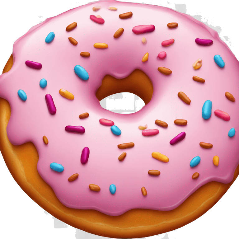 tempting traditional doughnut close-up emoji