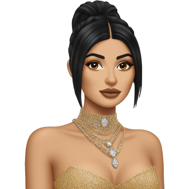 Kylie Jenner Princess with jewellery emoji