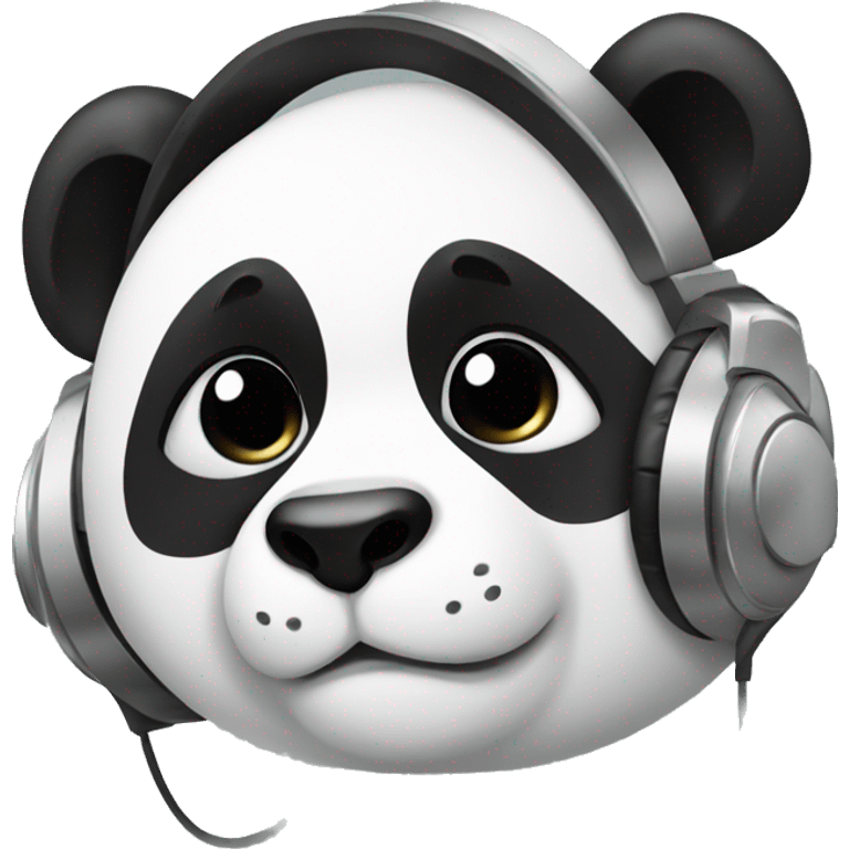 Panda with headphones  emoji