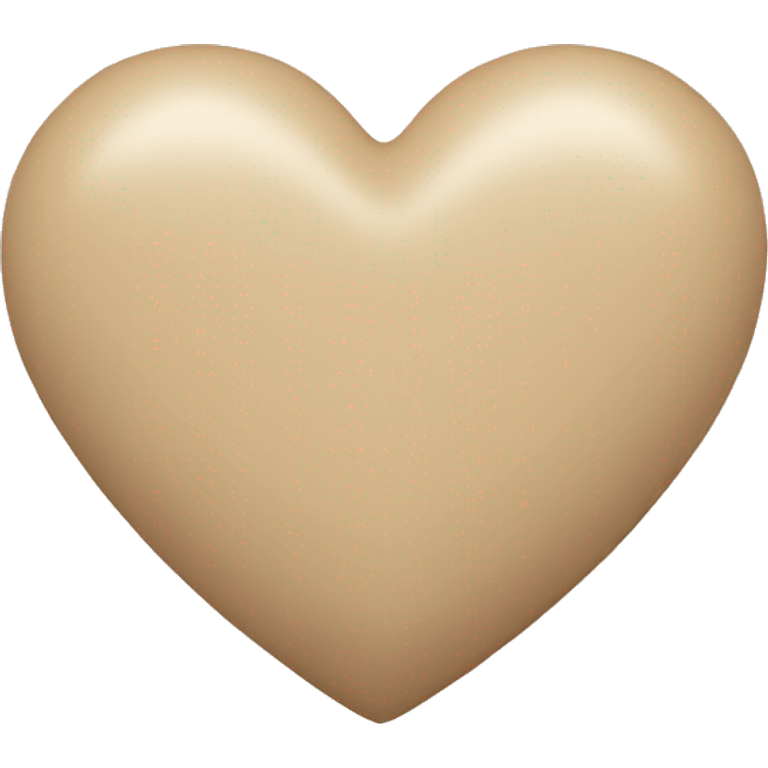 Beige heart  emoji