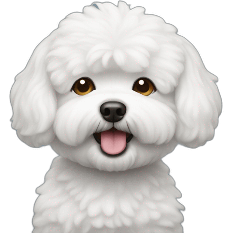 bichon frise wink emoji