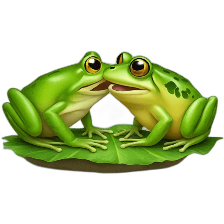 frog eating a frog eating a frog emoji