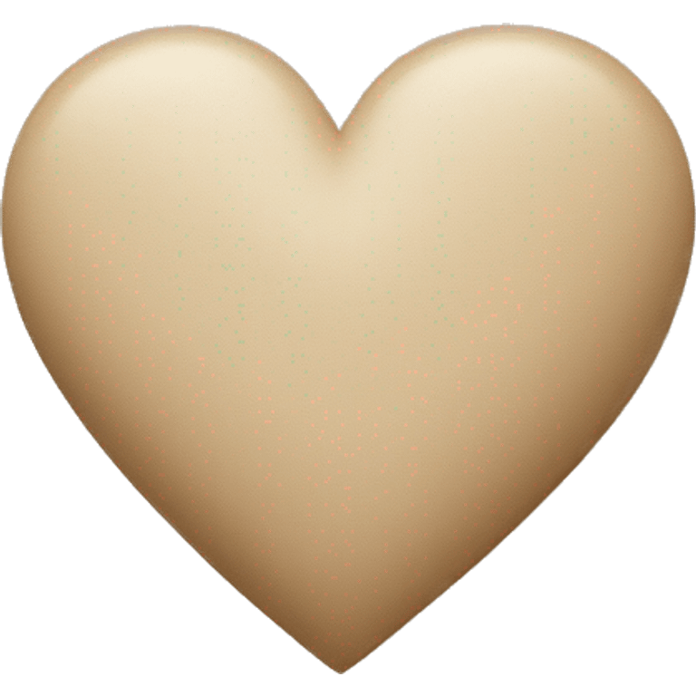 Beige heart emoji