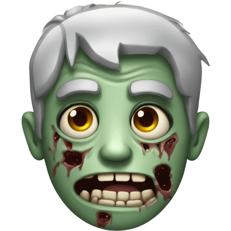 Zombie with fun emoji