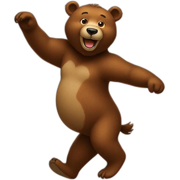 Dancing bear emoji