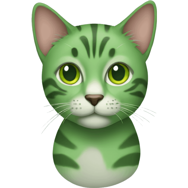 green cat emoji