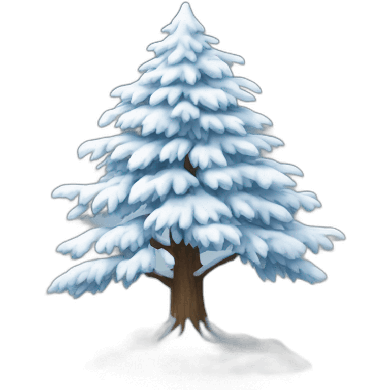 snow tree emoji