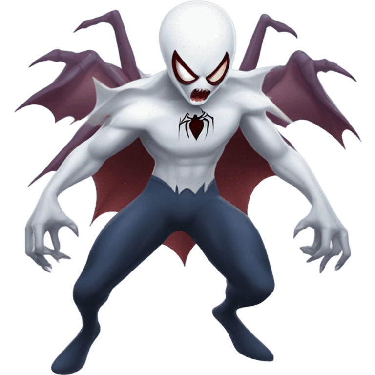 Spider-Man as ghost vampire angry emoji