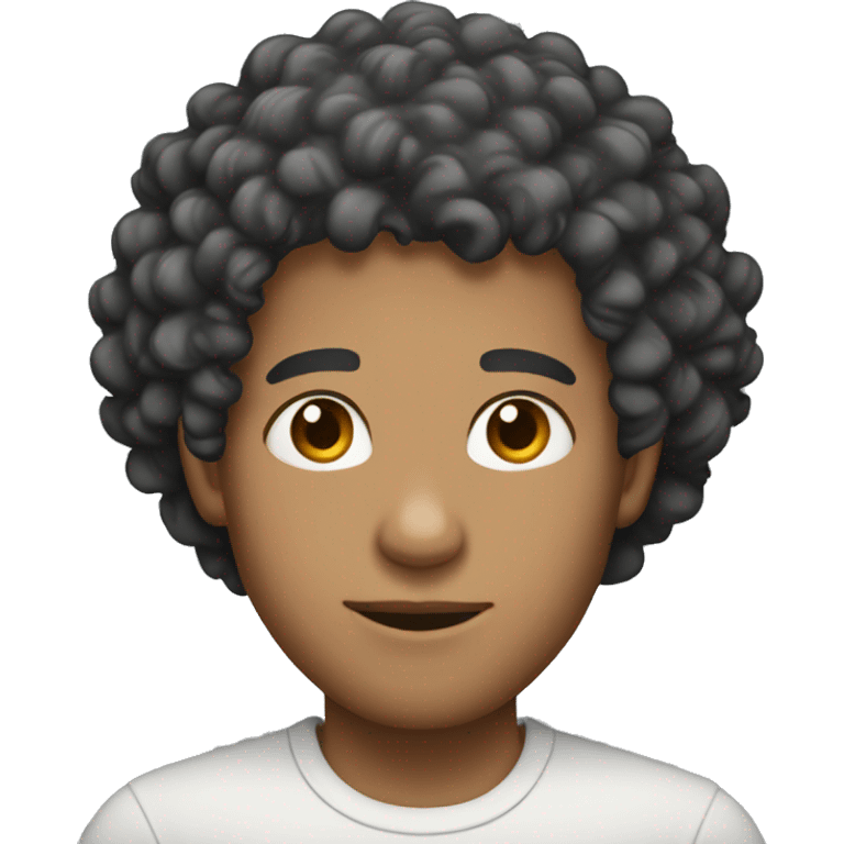 A lighskin male with curly hair emoji