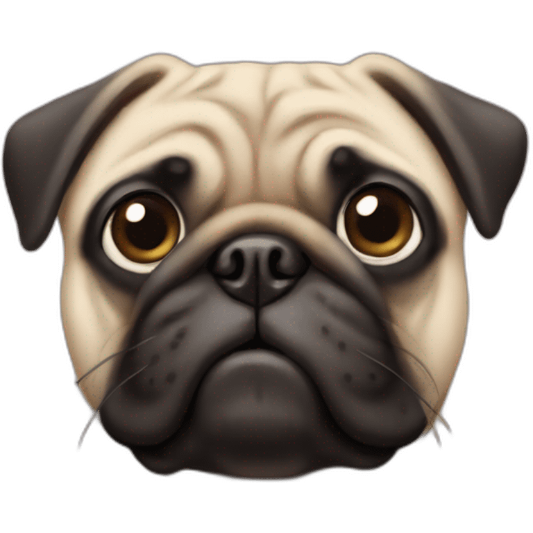 Pug face emoji