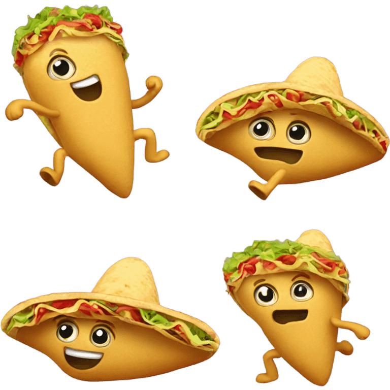 Dancing taco emoji