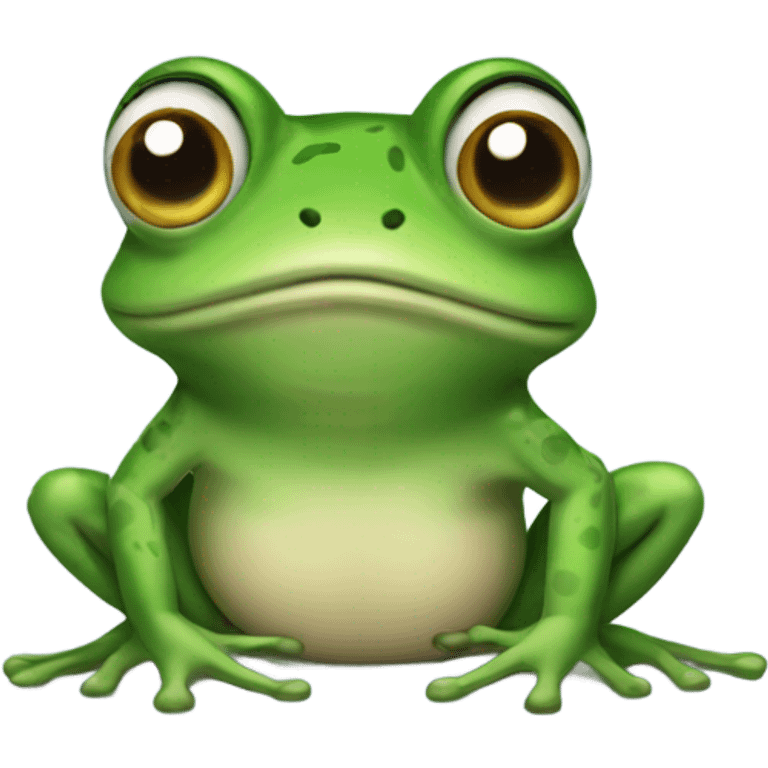 Transgender frog emoji