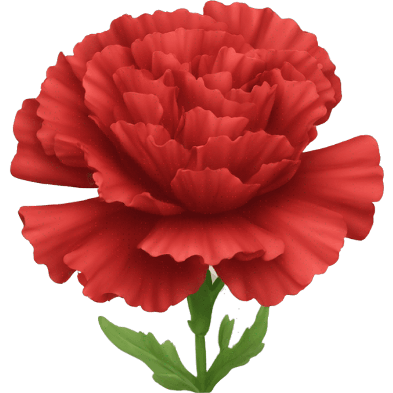 red Carnation flower emoji