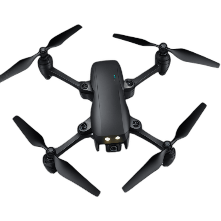 Black drone with 4 proppelers emoji