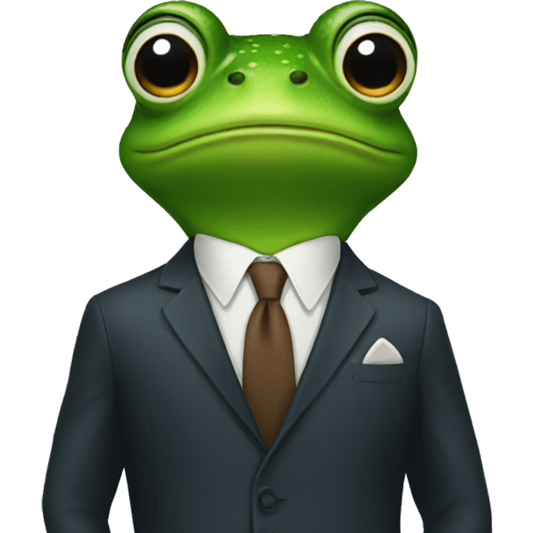 frog in a suit emoji