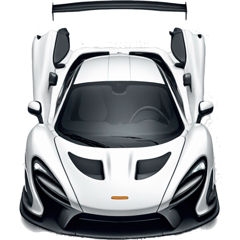 mclaren senna in white  emoji