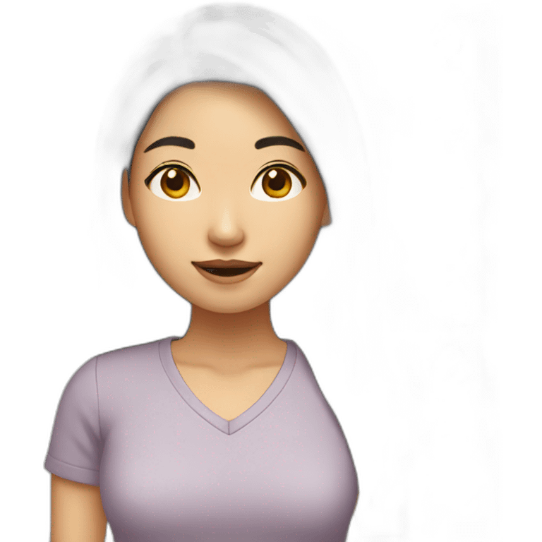 Asian college girl emoji