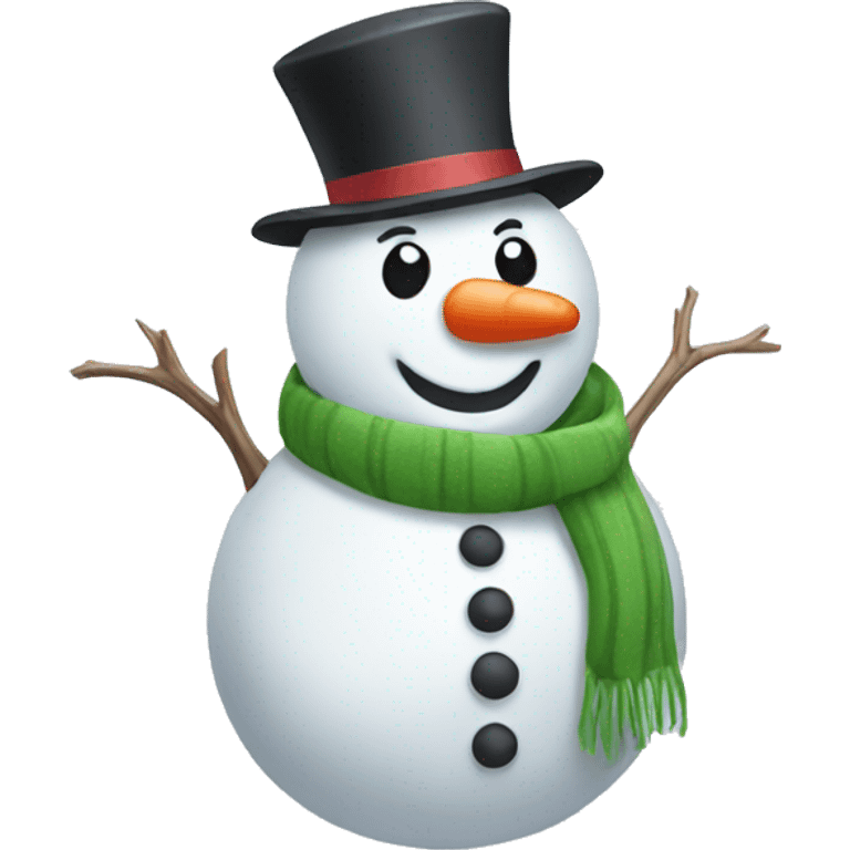 Cute snowman emoji