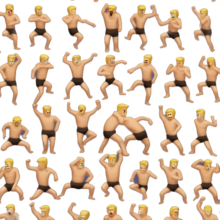 Trump dancing shirtless emoji