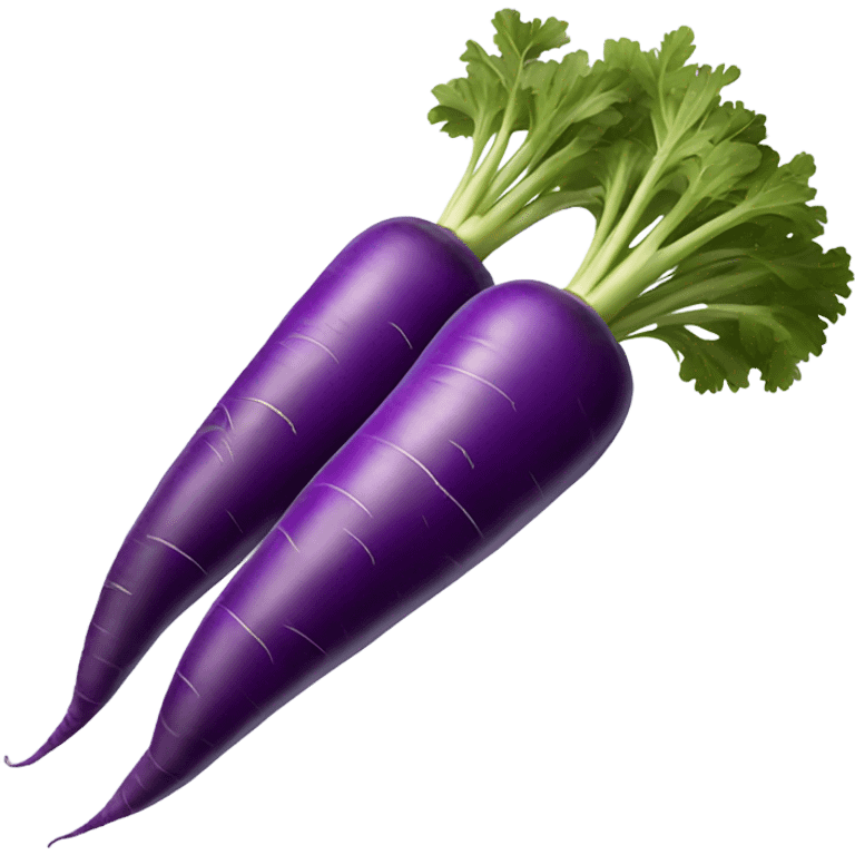 Purple carrots emoji