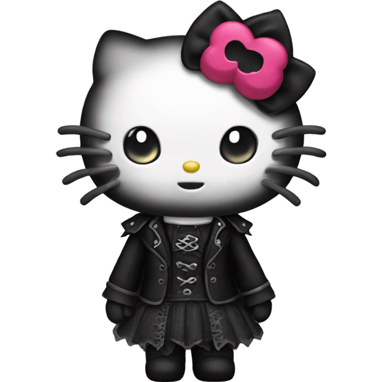 Gothic hello kitty  emoji