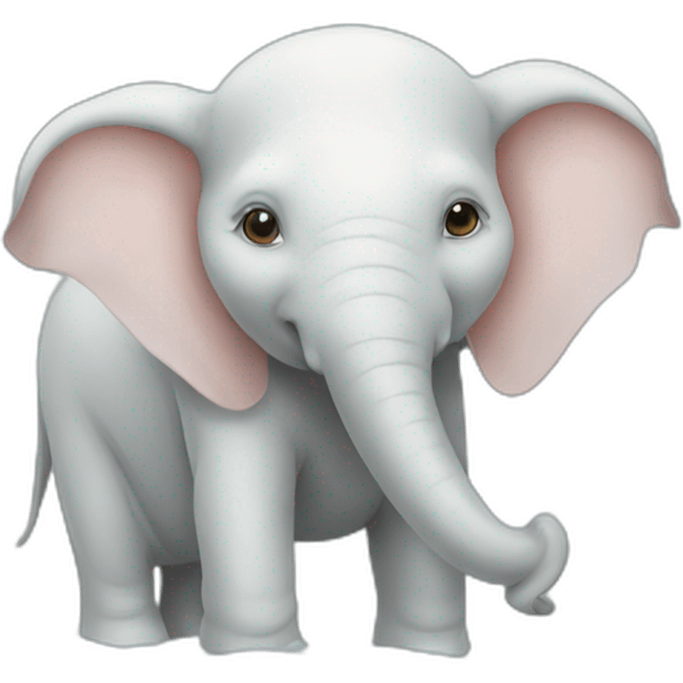 Elephant albino swim emoji