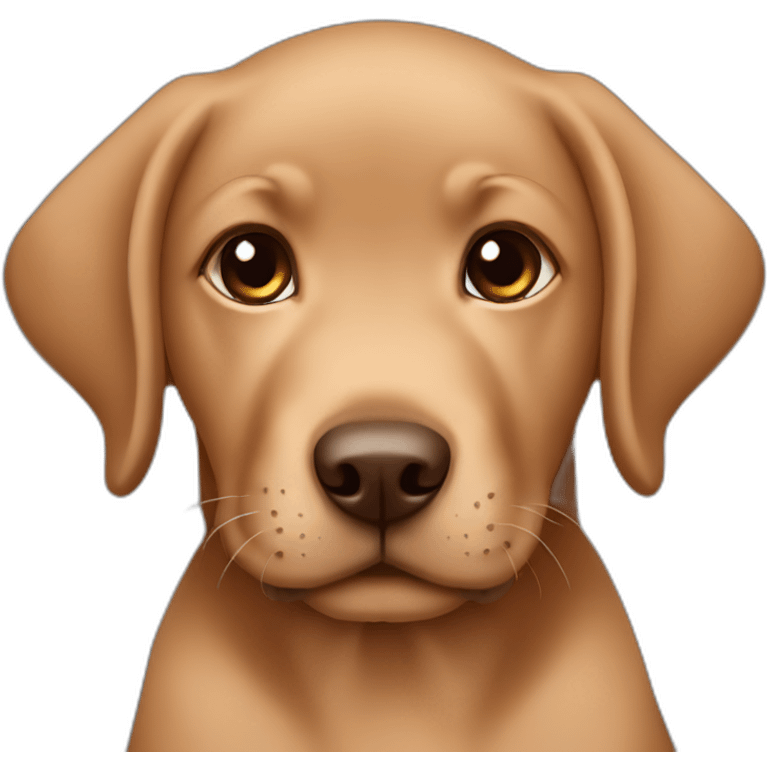 Brown labrador baby emoji