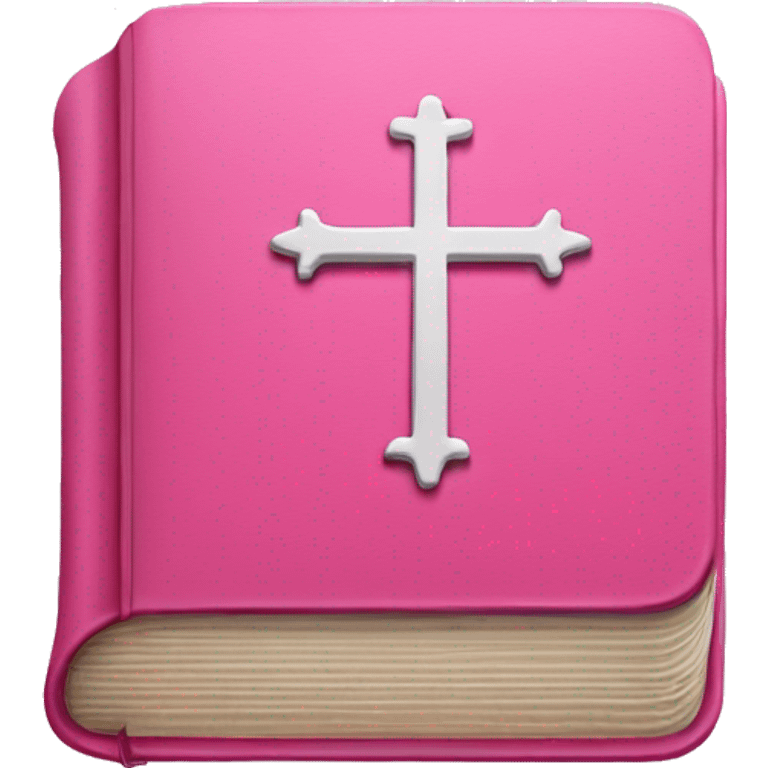 Pink bible emoji